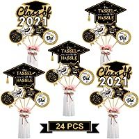 Decoración de Fiesta de Graduación- Juego de Palillos de Centro de Mesa de Fiesta de 2020 Graduación Congrats Nurse…